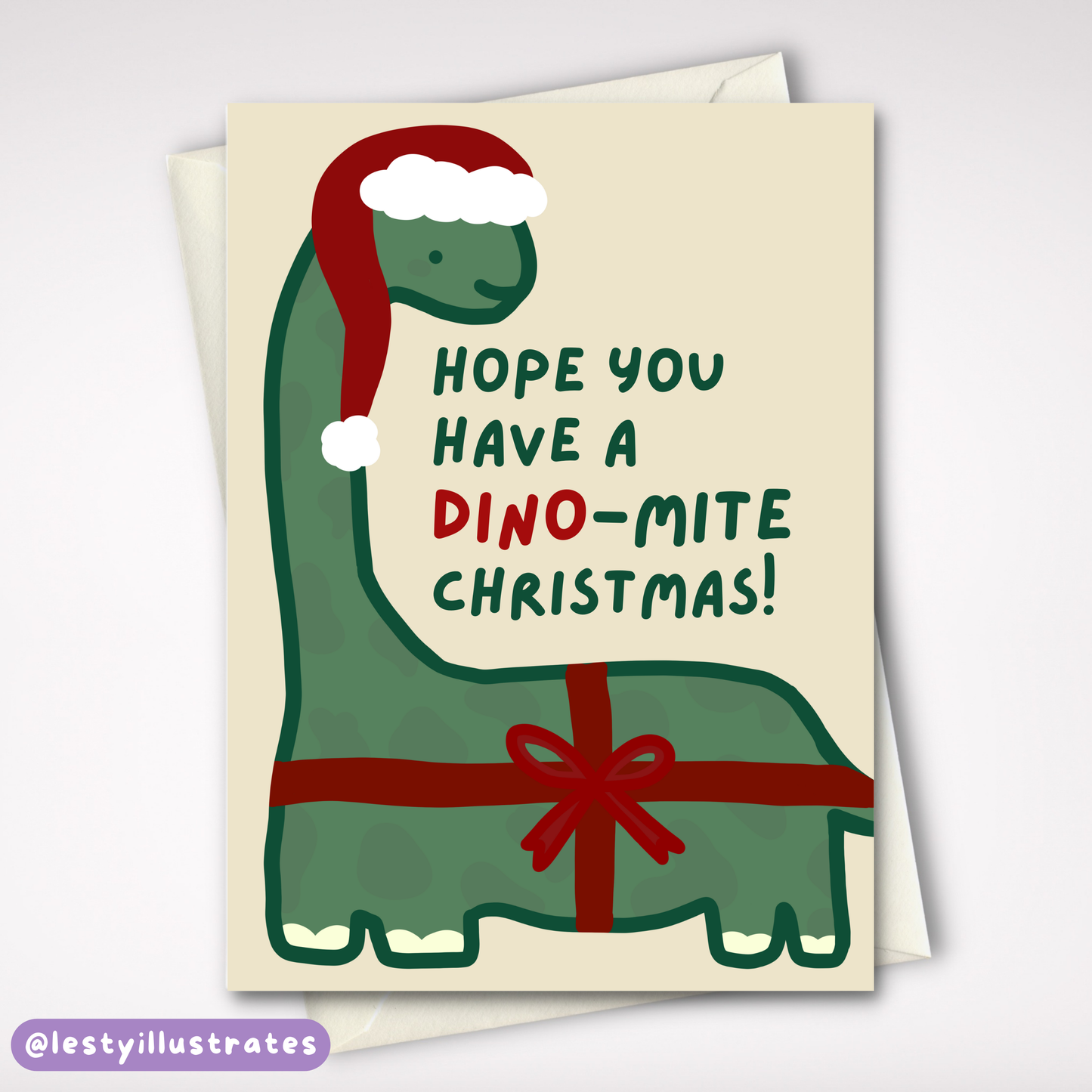 Dino-Mite Christmas Card