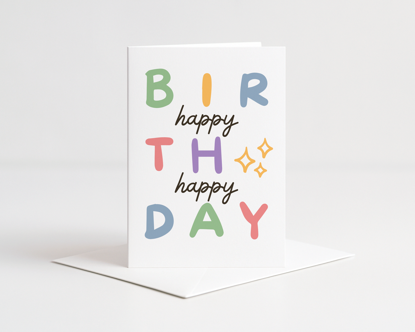 Happy Birthday Rainbow Card