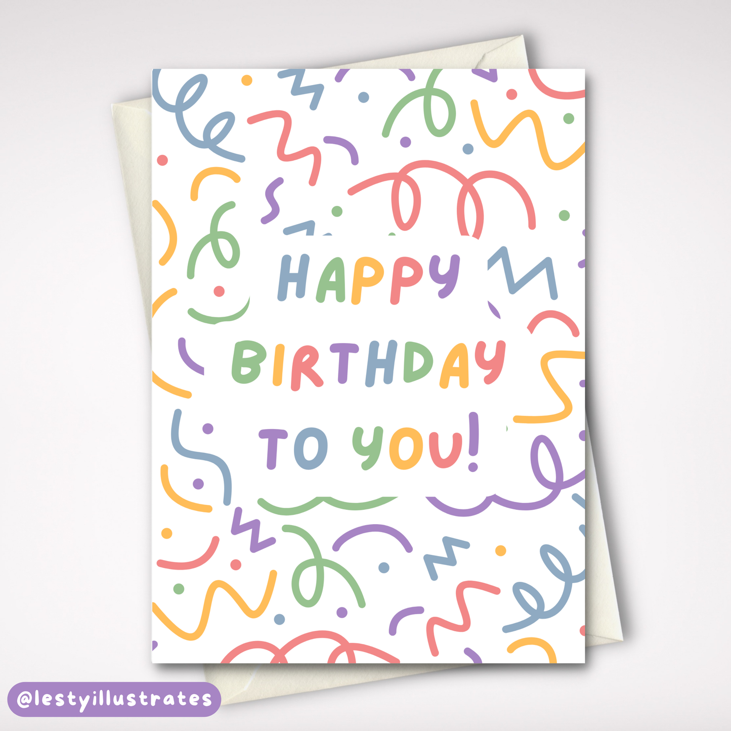 Happy Birthday to You Squiggles Card