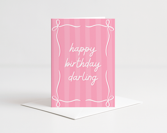 Happy Birthday Darling Card