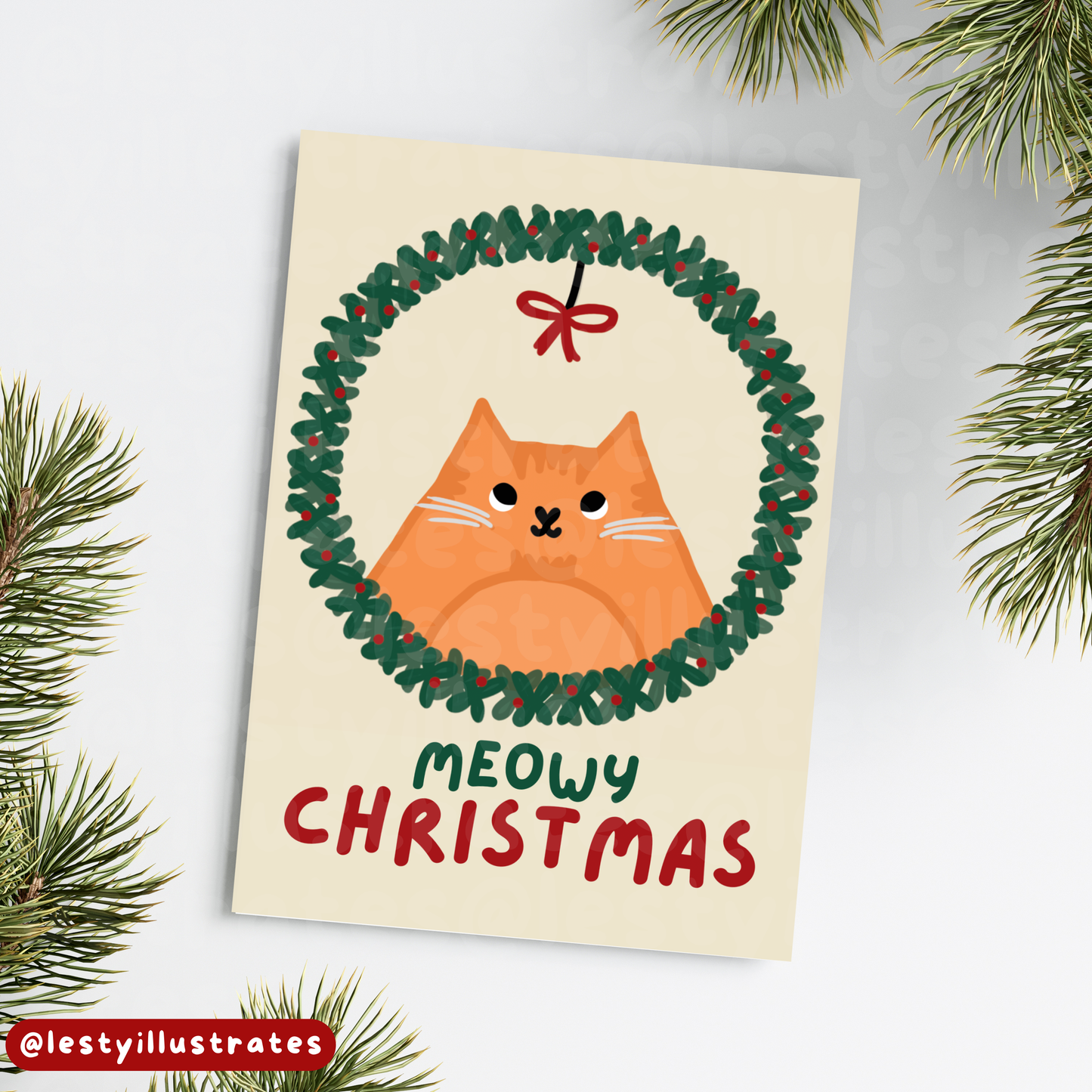 Meowy Christmas Card