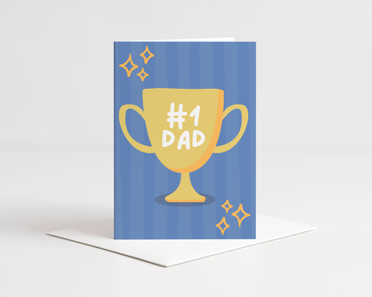 Number 1 Dad Card