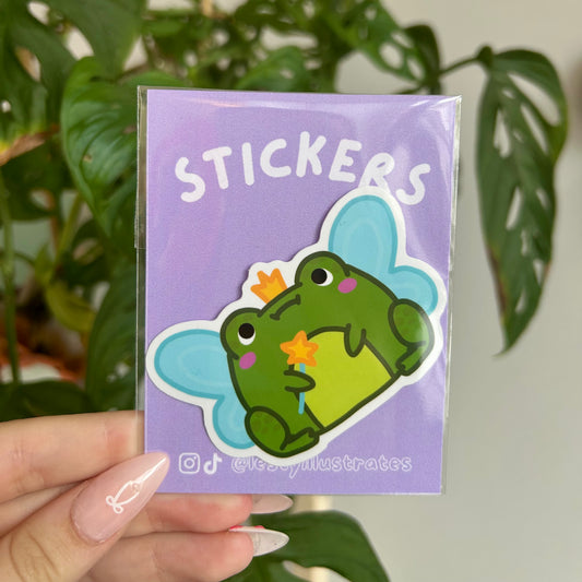 Fairy Frog Mother Sticker