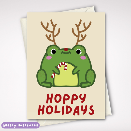 Hoppy Holidays Christmas Card