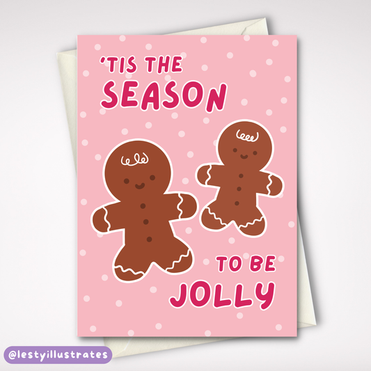 Tis the Season Gingerbread Christmas Card