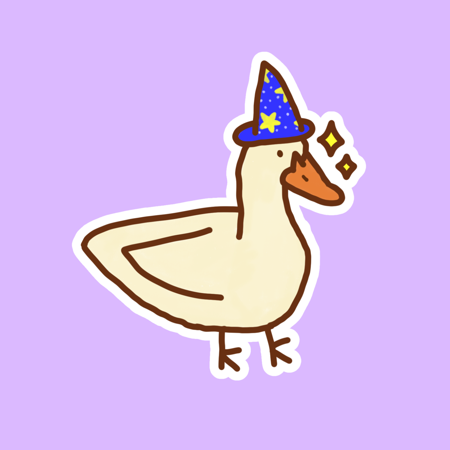 Wizard Duck Sticker