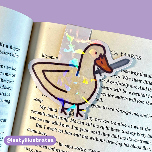 Stabby Duck Magnetic Bookmark
