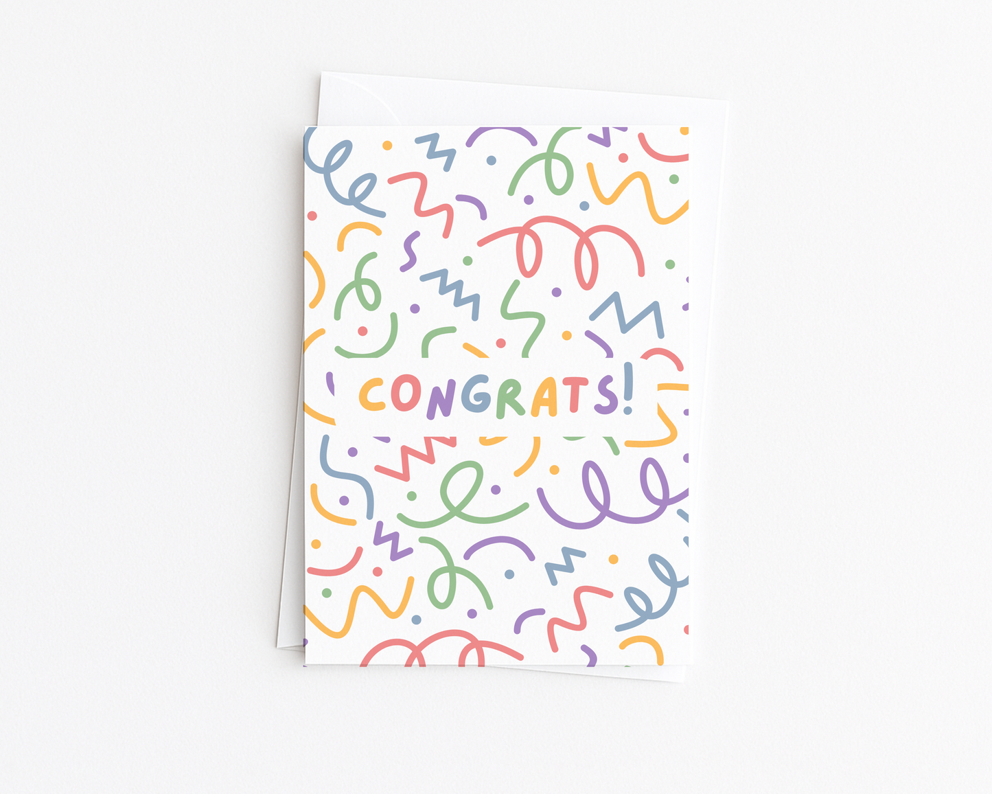 Congrats! Squiggle Card