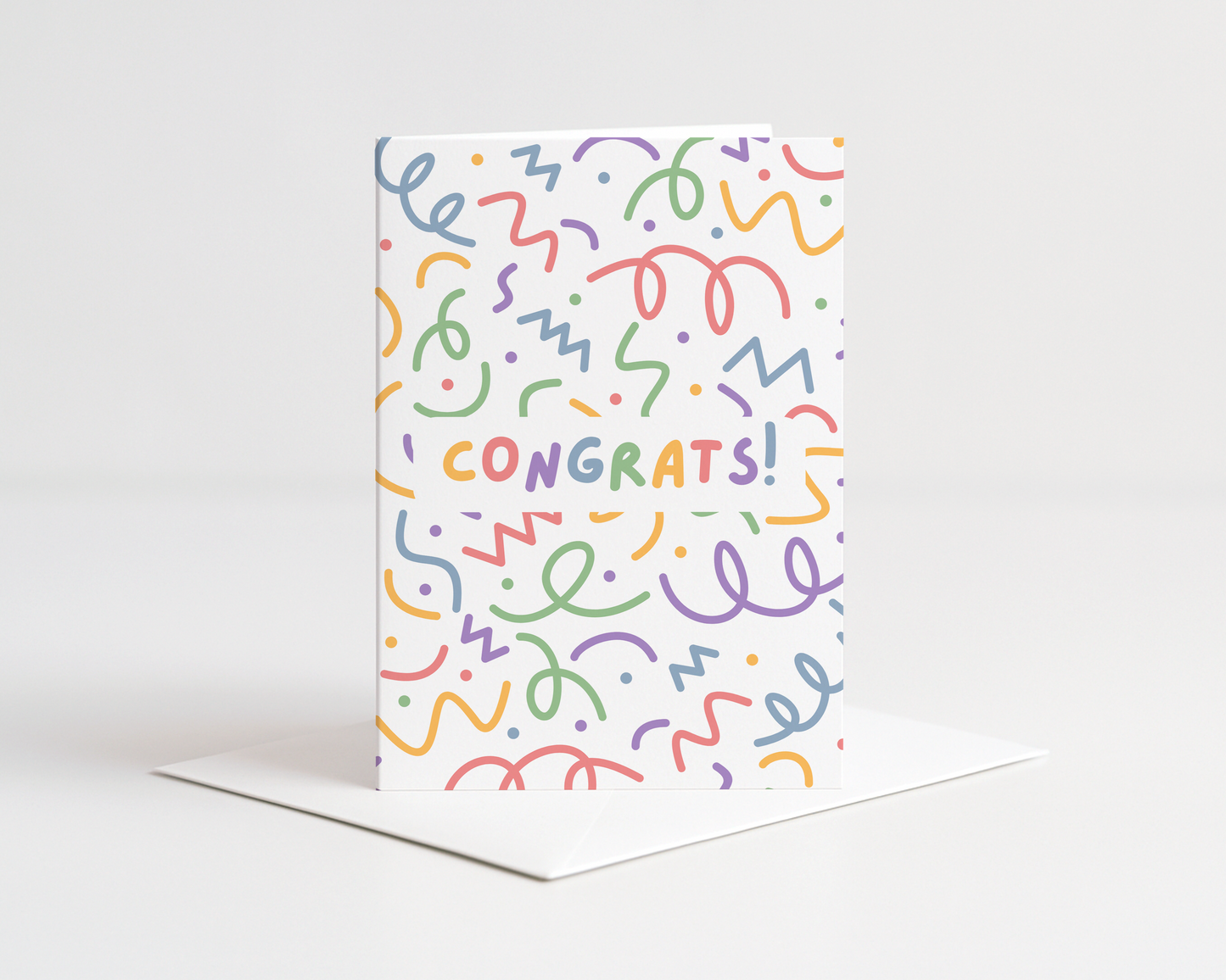 Congrats! Squiggle Card