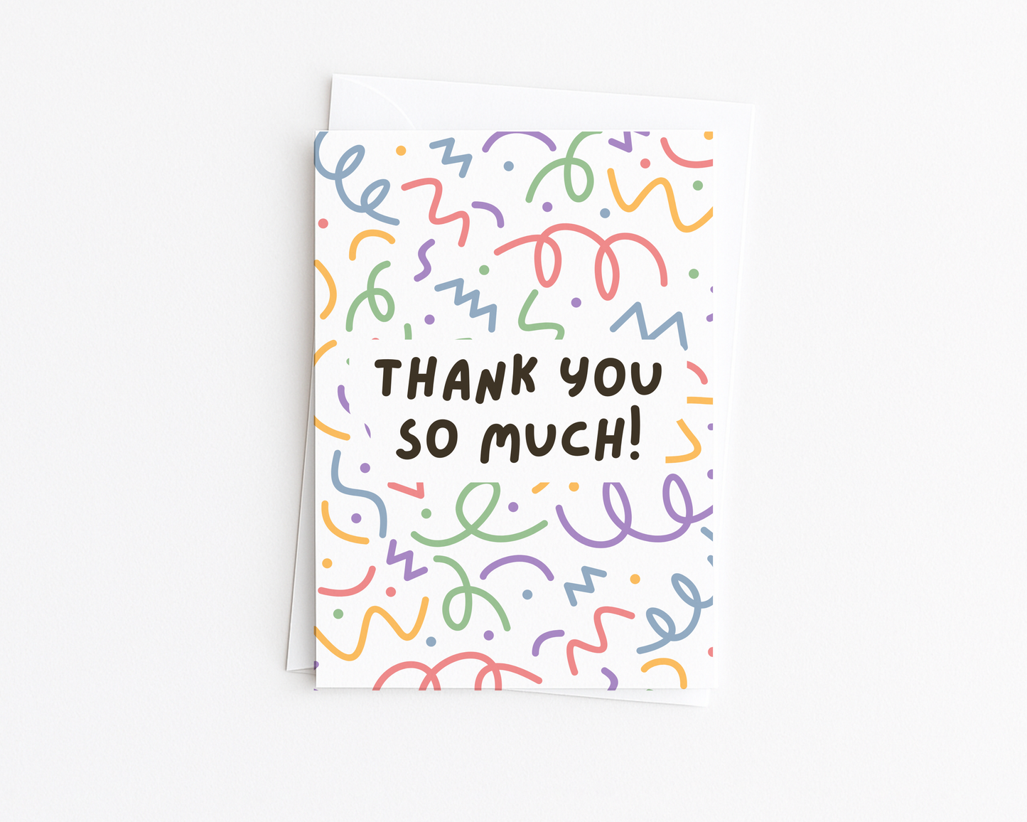 Thank You So Much! Squiggles Card