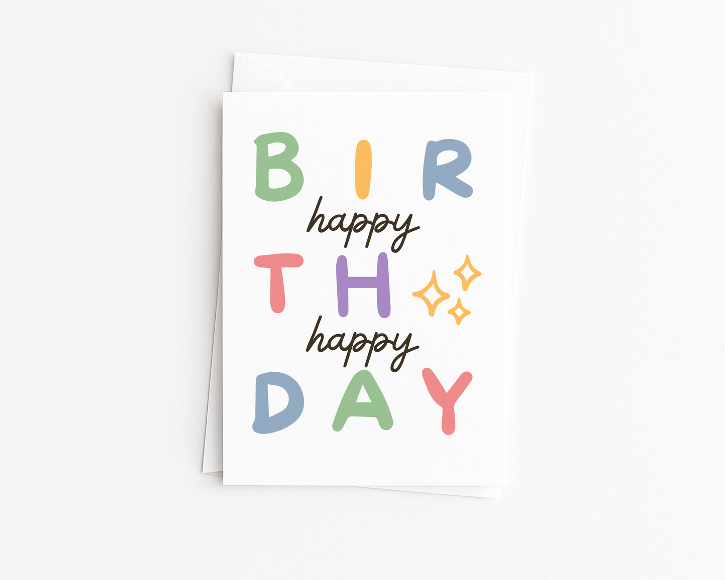 Happy Birthday Rainbow Card