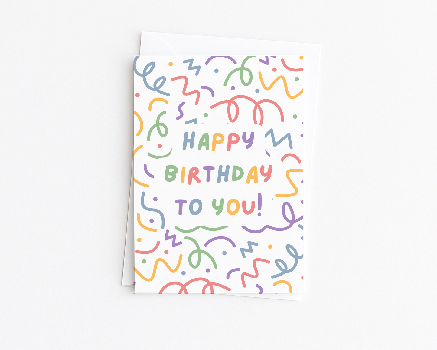 Happy Birthday to You Squiggles Card