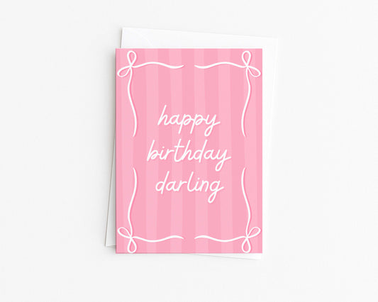Happy Birthday Darling Card