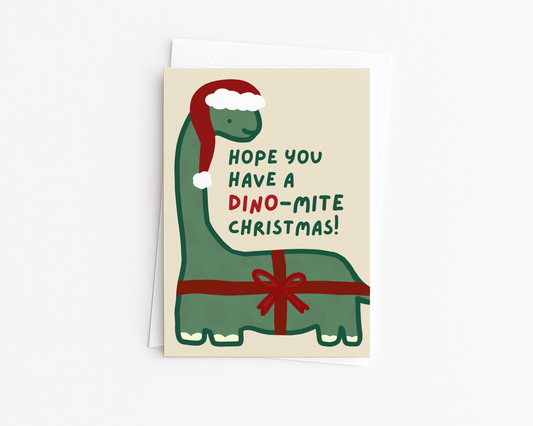 Dino-Mite Christmas Card