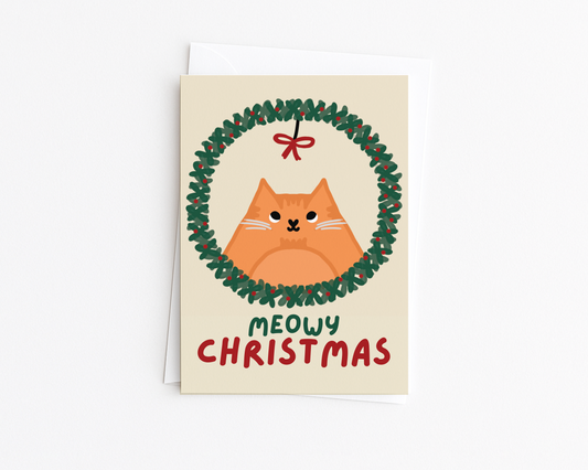 Meowy Christmas Card
