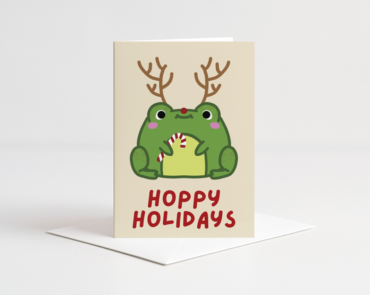Hoppy Holidays Christmas Card