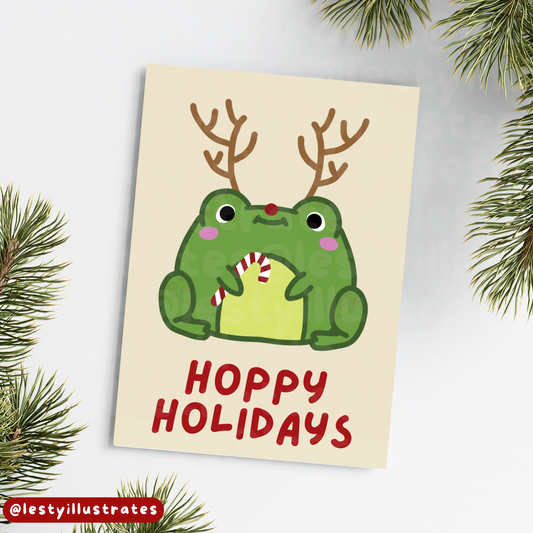 Hoppy Holidays Christmas Card