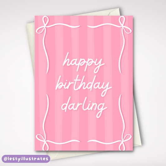 Happy Birthday Darling Card