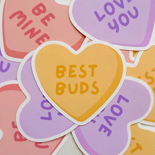 Best Buds Sugar Heart Sticker