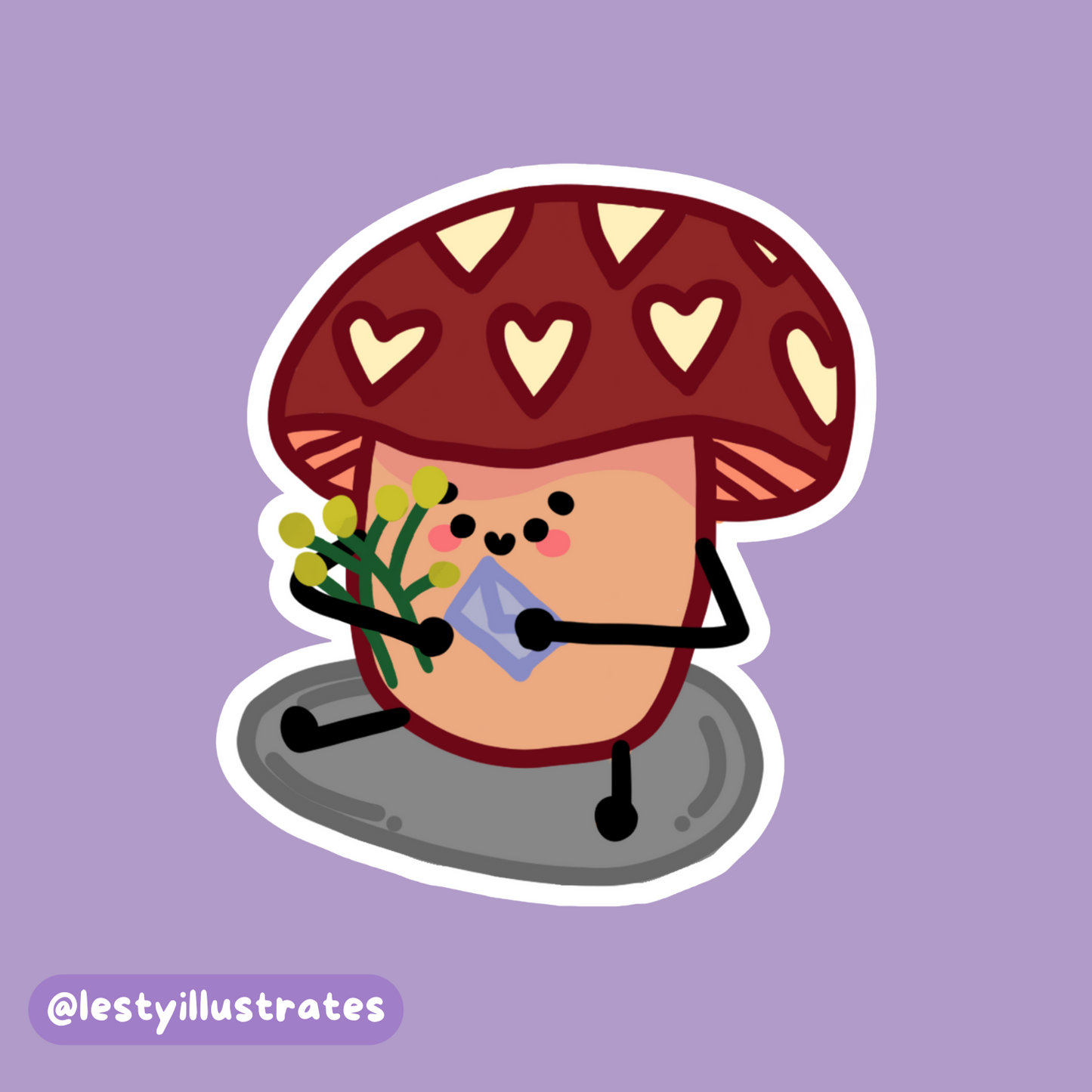 Mushroom Dude Sticker