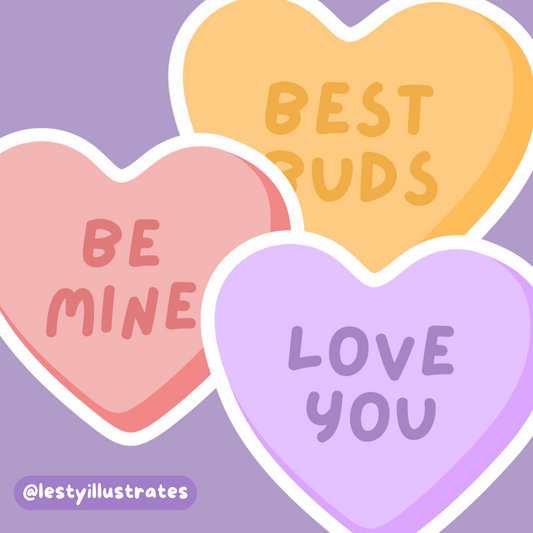 Sugar Heart Sticker Bundle
