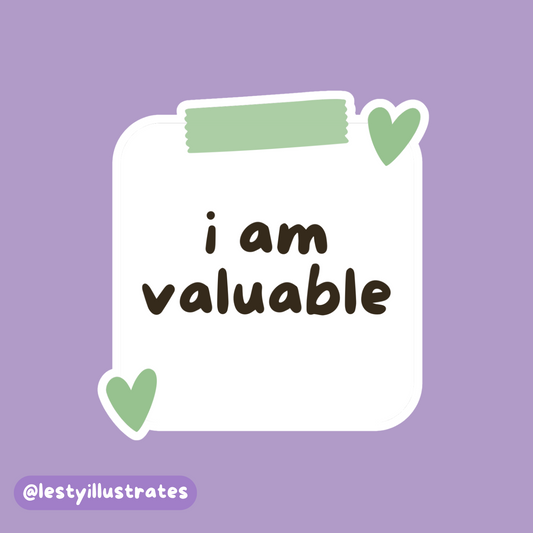 I am Valuable Sticker