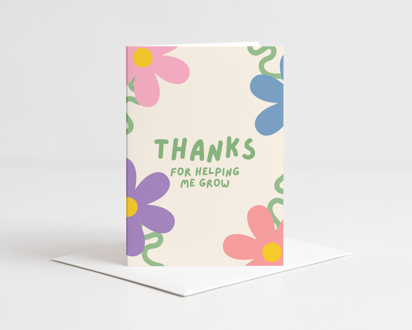 Thanks for Helping me Grow Card