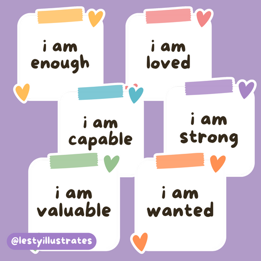 Affirmation Notes Sticker Bundle
